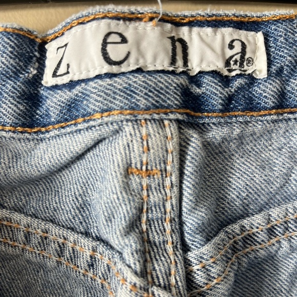 Vintage Zena High Rise Mom Jeans 90s Y2K Classic Blue Denim Straight Leg SZ 14 - Picture 6 of 11